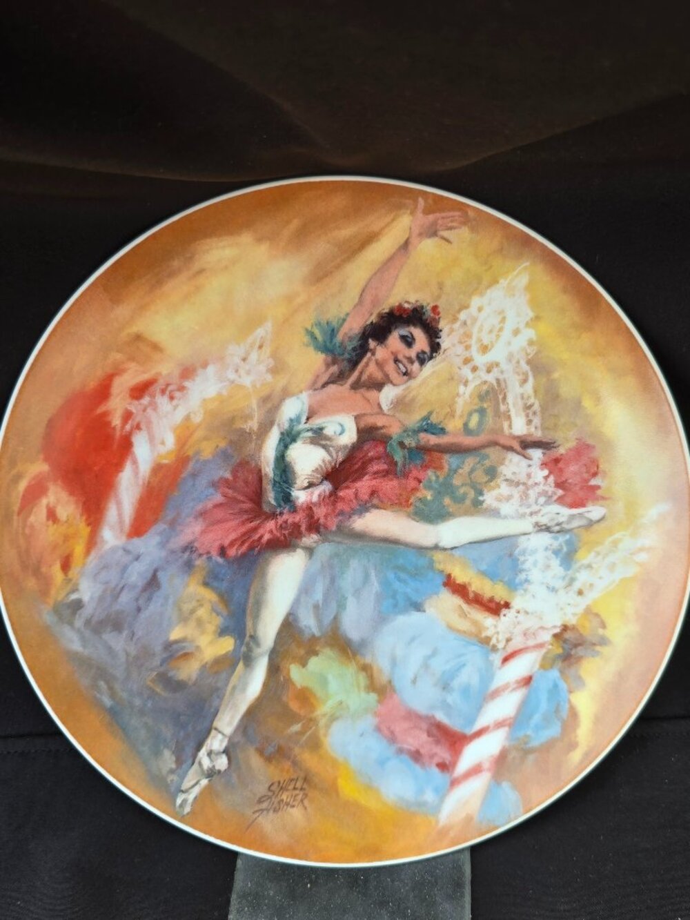1979 “The Sugarplum Fairy” Plate • Shell Fisher • Nutcracker Ballet Collection •